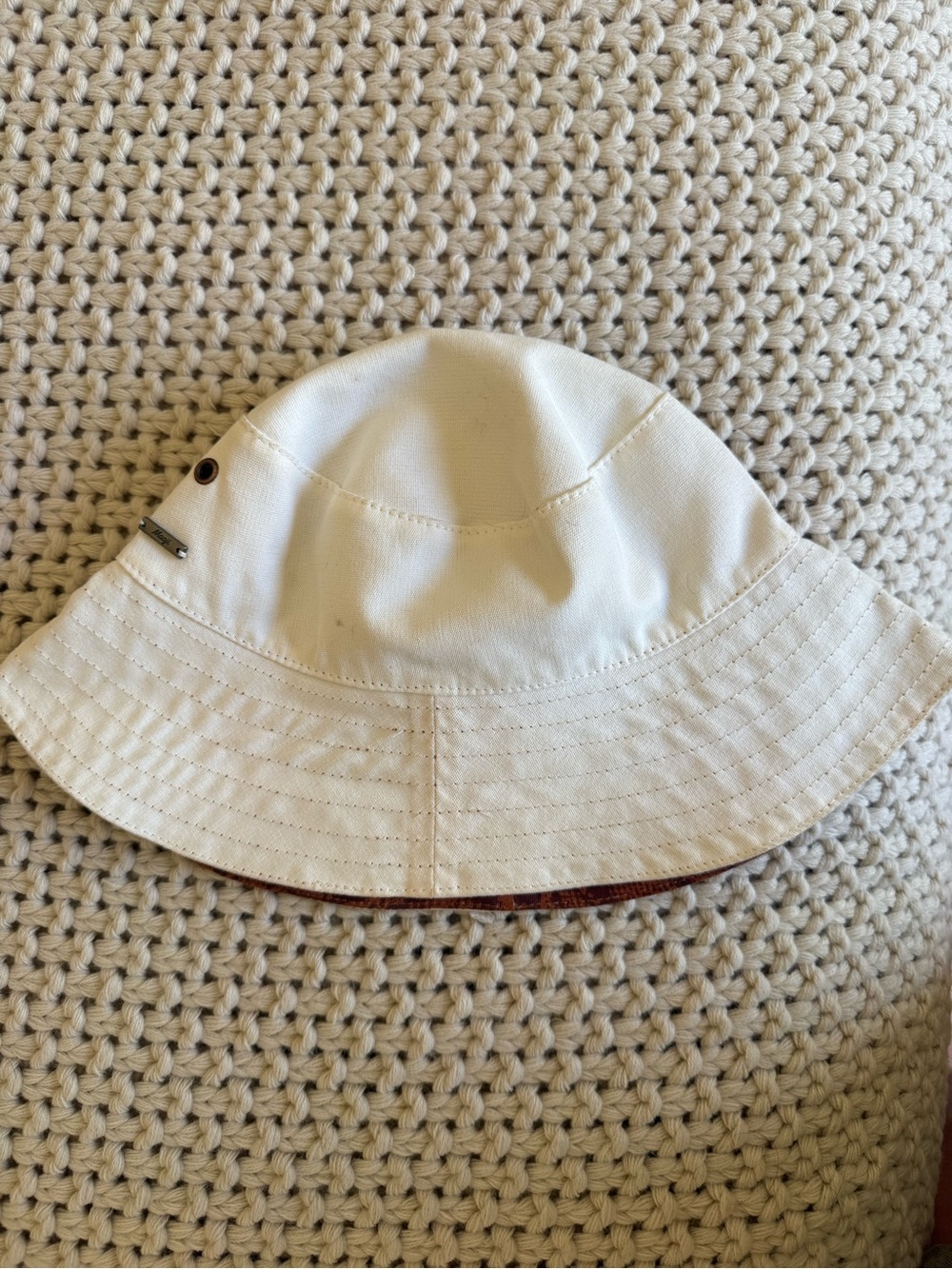Maaji Swim Reversible Cream Bucket Hat